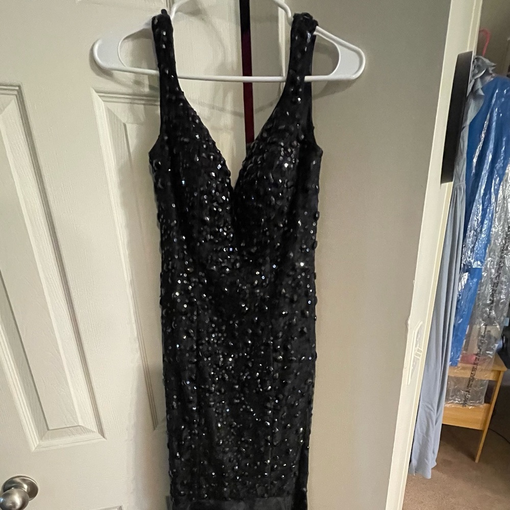 Black Full Length Elegant Dress